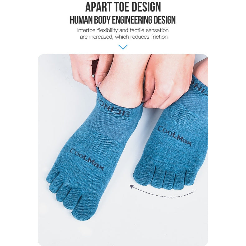 Aonijie E4109S COOL MAX LOW CUT TOE SOCKS - SMALL BLACK