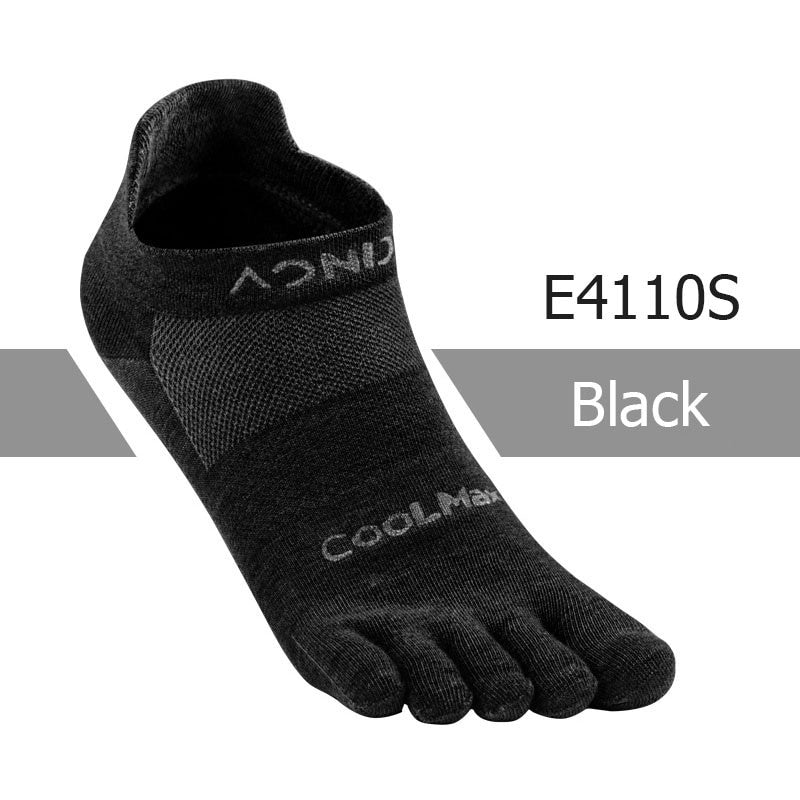 Aonijie E4109S COOL MAX LOW CUT TOE SOCKS - SMALL BLACK