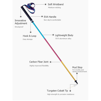 Aonijie CARBON FIBER HIKING POLE - 2pcs