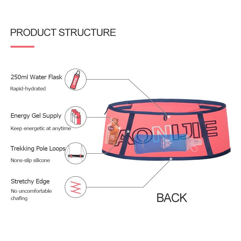 Aonijie Ultralight Running WAIST BELT - PINK M/L