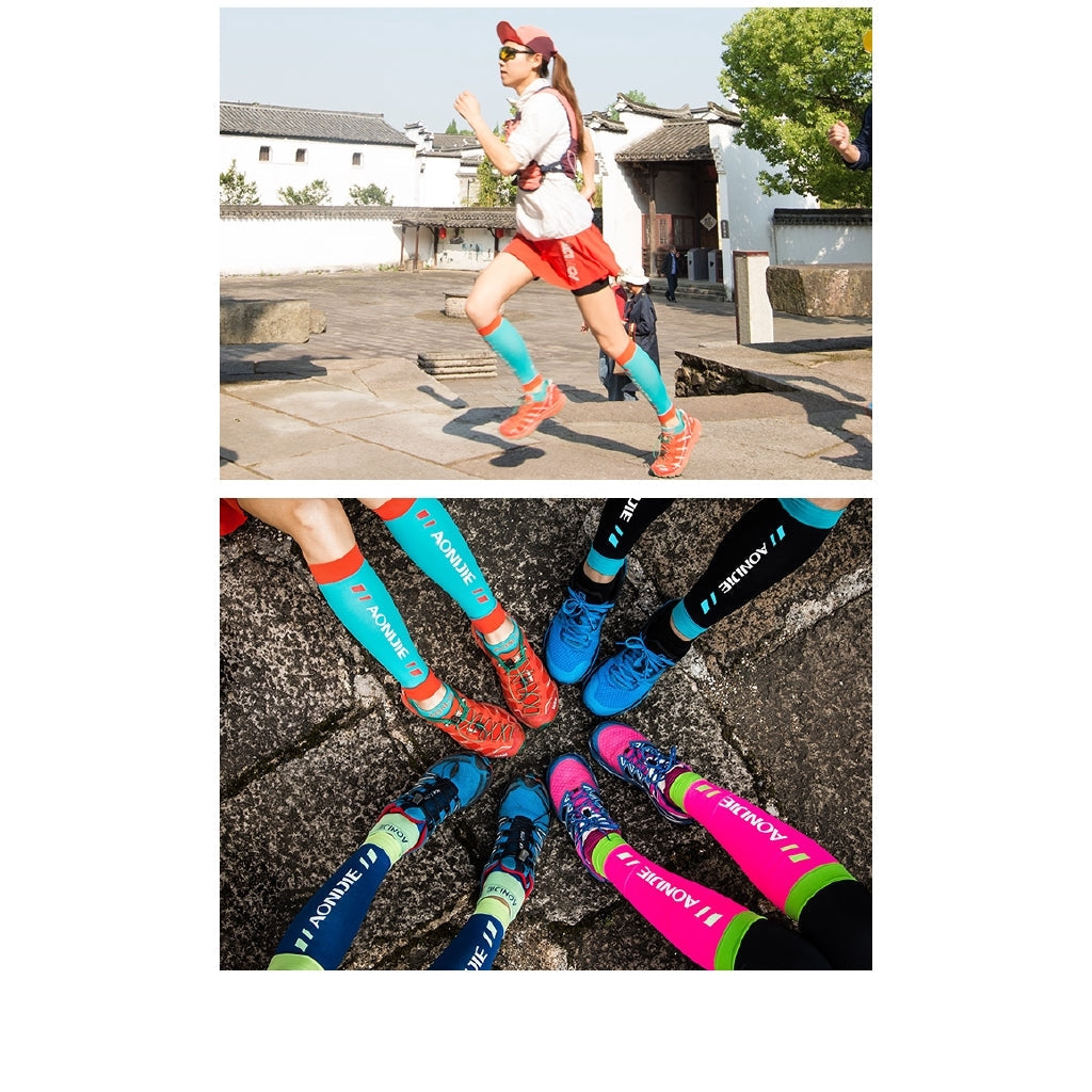 Aonijie CALF COMPRESSION LEG SLEEVES - BLACK MEDIUM