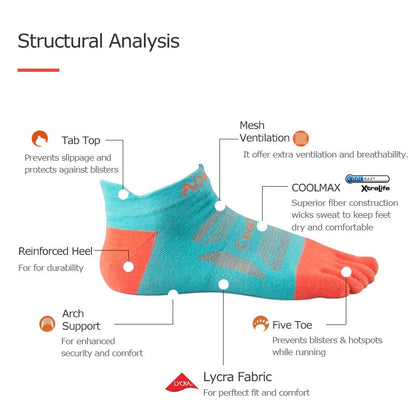 Aonijie COOL MAX TOE SOCKS 3 pairs Model no. E4802 - MEDIUM