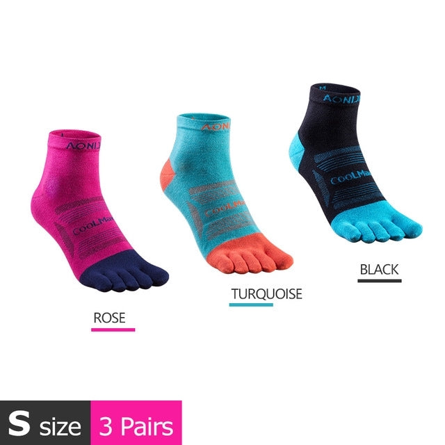 Aonijie COOL MAX TOE SOCKS 3 pairs Model no. E4802 - SMALL