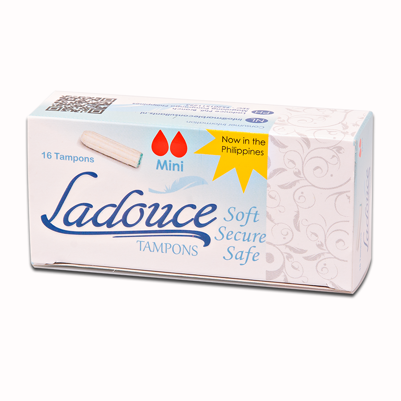 Ladouce Organic TAMPONS Mini 16 pcs, 6-8 hours protection(NON APPLICATOR TAMPONS)