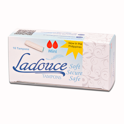 Ladouce Organic TAMPONS Mini 16 pcs, 6-8 hours protection(NON APPLICATOR TAMPONS)