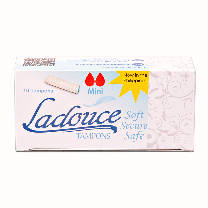 Ladouce Organic TAMPONS Mini 16 pcs, 6-8 hours protection(NON APPLICATOR TAMPONS)
