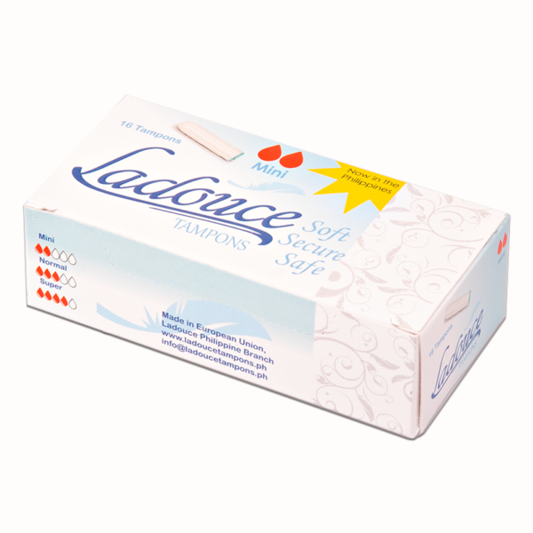 Ladouce Organic TAMPONS Mini 16 pcs, 6-8 hours protection(NON APPLICATOR TAMPONS)