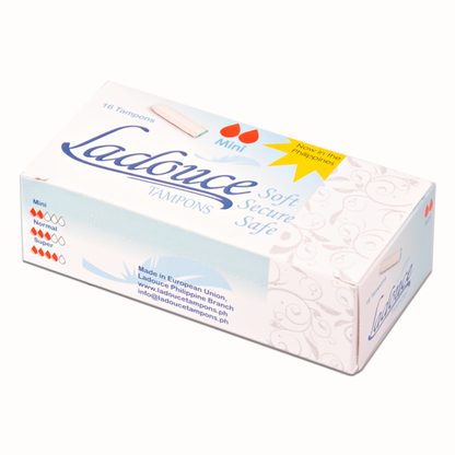 Ladouce Organic TAMPONS Mini 16 pcs, 6-8 hours protection(NON APPLICATOR TAMPONS)