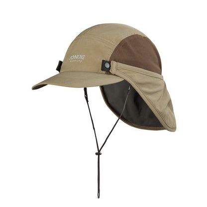 Aonijie SUN PROTECTION CAP KHAKI  with Detachable Neck Flap Cover