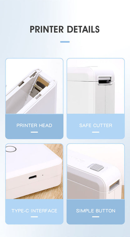 Niimbot D110 Portable Label Printer WHITE 12-15mm  (iOs & android phone support)