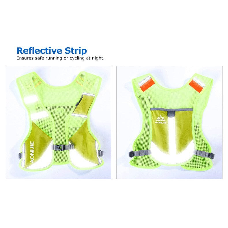 Aonijie Reflective Running Vest Hydration Backpack - ROSE