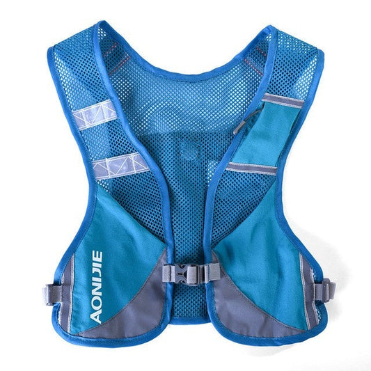 Aonijie Reflective Running Vest Hydration Backpack - BLUE