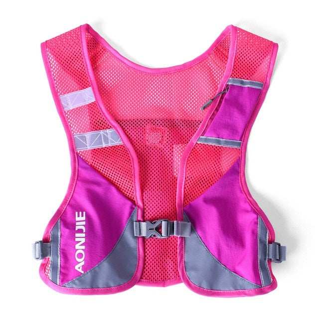 Aonijie Reflective Running Vest Hydration Backpack - ROSE