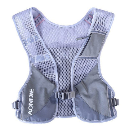 Aonijie Reflective Running Vest Hydration Backpack - GRAY
