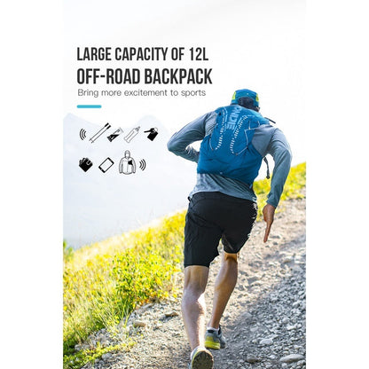 Aonijie Professional Hiking Hydration Backpack Running Vest 12L - BLUE M/L