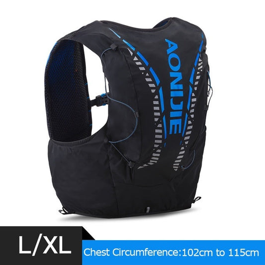 Aonijie Professional Hiking Hydration Backpack Running Vest 12L - BLACK L/XL