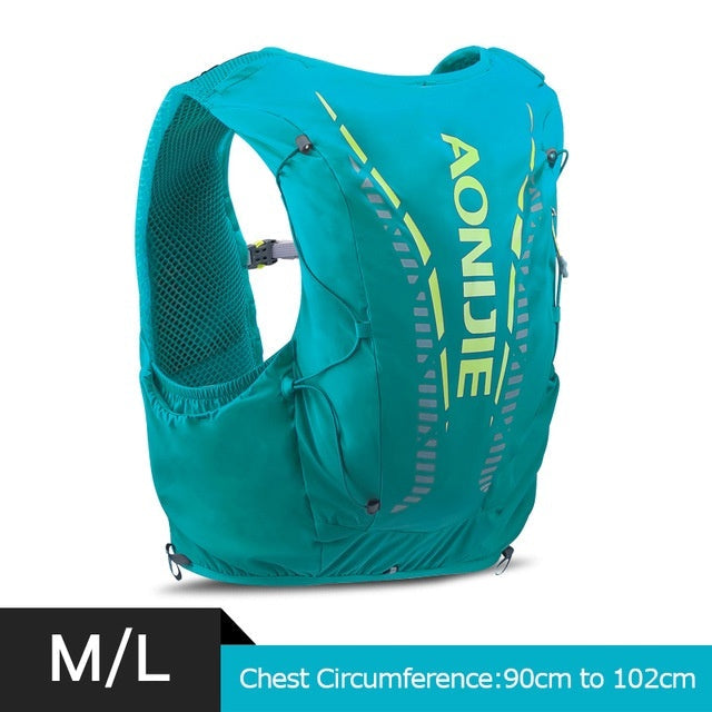 Aonijie Professional Hiking Hydration Backpack Running Vest 12L - GREEN M/L