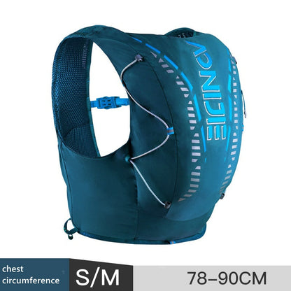 Aonijie Professional Hiking Hydration Backpack Running Vest 12L - BLUE S/M