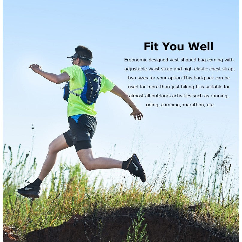 Aonijie Lightweight Trail Running Vest Only 5.5L - MINT GREEN