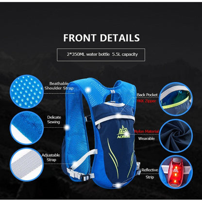 Aonijie Lightweight Trail Running Vest Only 5.5L - MINT GREEN