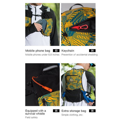 Aonijie Hydration Backpack Running Vest 12L - GREEN L/XL