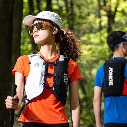Aonijie Trail Running Vest Backpack 10L - BLACK WHITE L