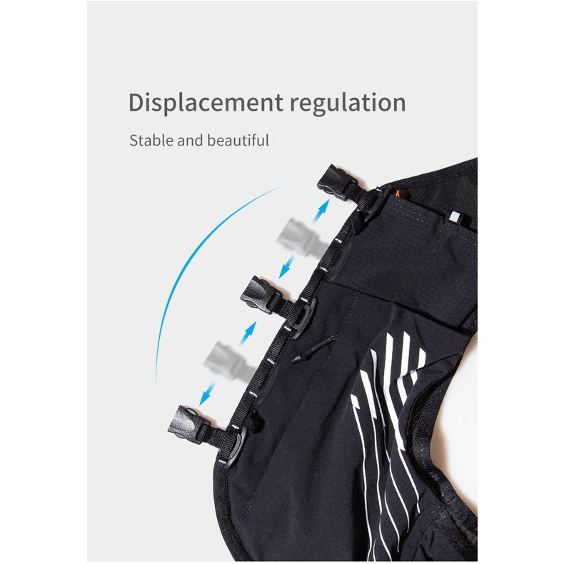 Aonijie Trail Running Vest Backpack 10L - BLACK WHITE L