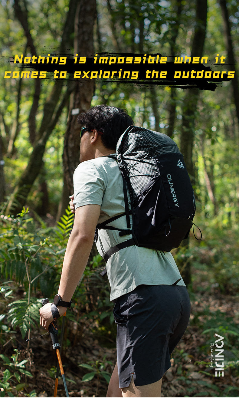 Aonijie Outdoor Travel Backpacks Large Capacity Hydration - GREEN