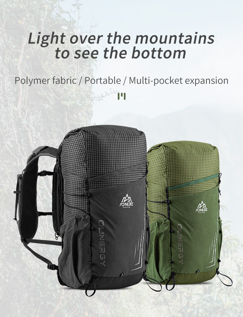 Aonijie Outdoor Travel Backpacks Large Capacity Hydration - GREEN