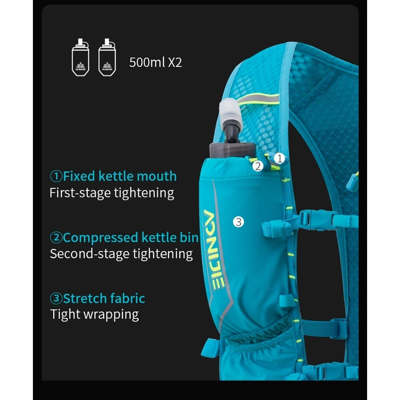 Aonijie Running Vest Backpack 5L - MINT GREEN (Vest Only)