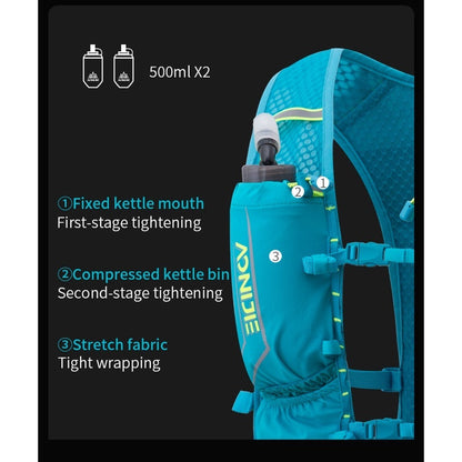 Aonijie Running Vest Backpack 5L - MINT GREEN (Vest Only)
