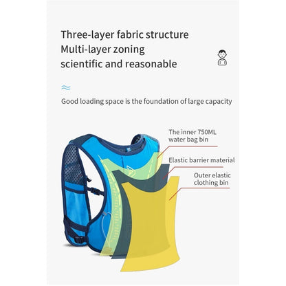 Aonijie Running Vest for Kids Hydration Backpack 5L - YELLOW (Vest Only)