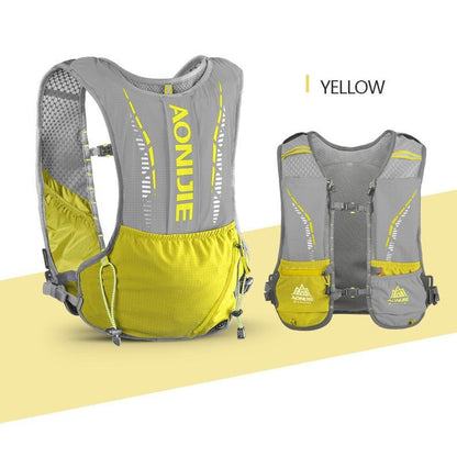 Aonijie Running Vest Hydration Backpack 5L - YELLOW (Vest Only)