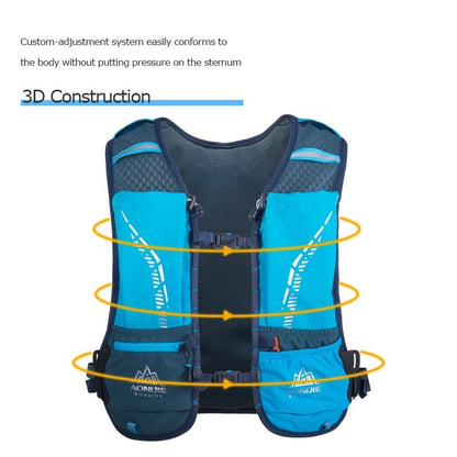 Aonijie Running Vest Hydration Backpack 5L - BLACK (Vest Only)