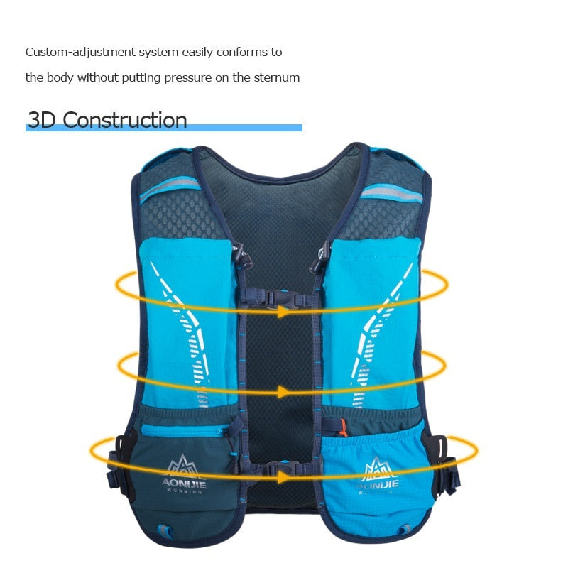 Aonijie Running Vest Hydration Backpack 5L - YELLOW (Vest Only)