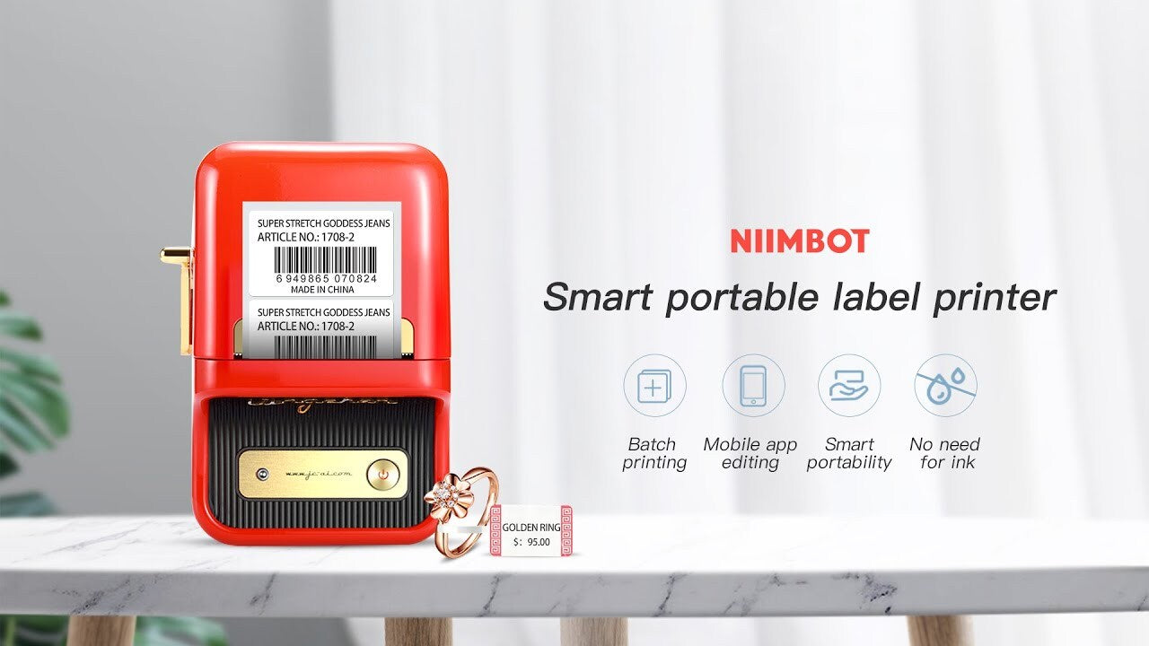 Niimbot B21 GREEN Label Printer 20-50mm Width