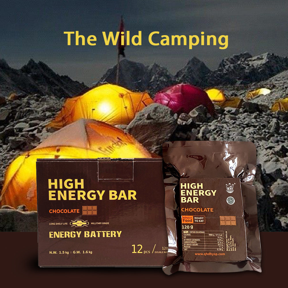 CHOCOLATE High Energy Bar 120g - Exp. Date October 2043 - MRE, survival food, military food
