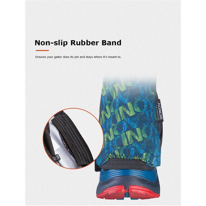 Aonijie  E941 TRAIL RUNNING GAITERS - BLUE STRETCH FABRIC,COMFORTABLE,ADJUSTABLE