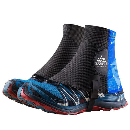 Aonijie  E941 TRAIL RUNNING GAITERS - BLUE STRETCH FABRIC,COMFORTABLE,ADJUSTABLE