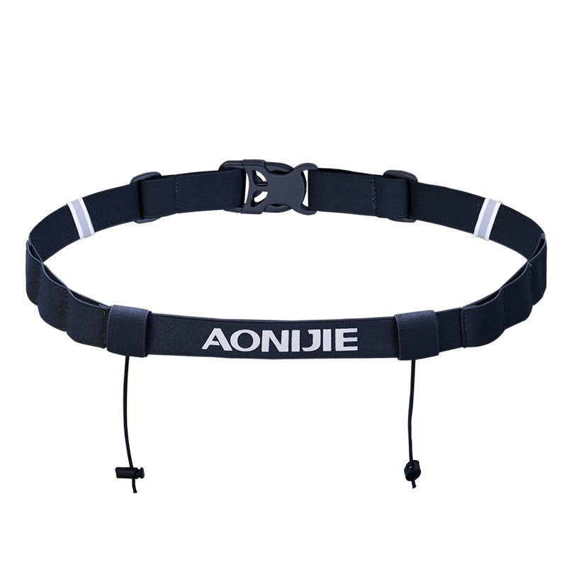 Aonijie RUNNING RACE BELT BIB HOLDER - BLACK