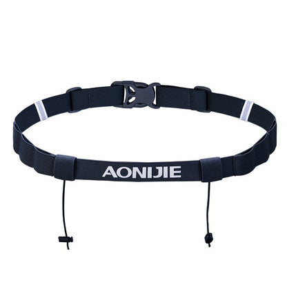 Aonijie RUNNING RACE BELT BIB HOLDER - BLACK