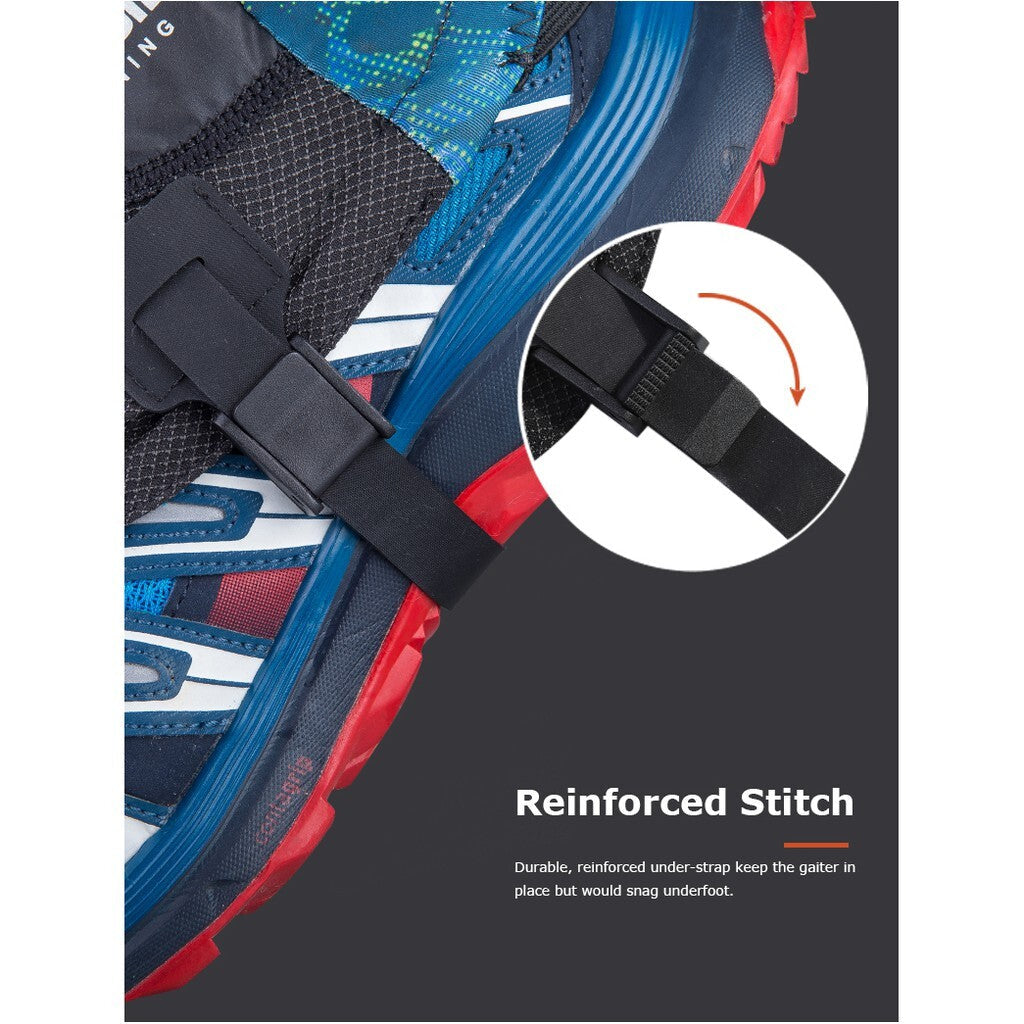 Aonijie  E941 TRAIL RUNNING GAITERS - BLUE STRETCH FABRIC,COMFORTABLE,ADJUSTABLE