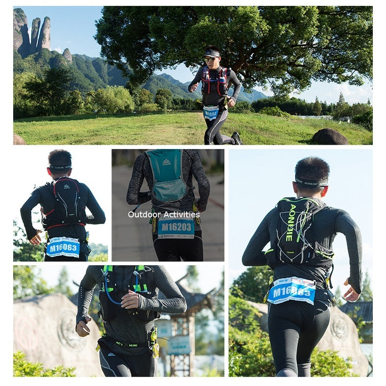 Aonijie RUNNING RACE BELT BIB HOLDER - BLACK
