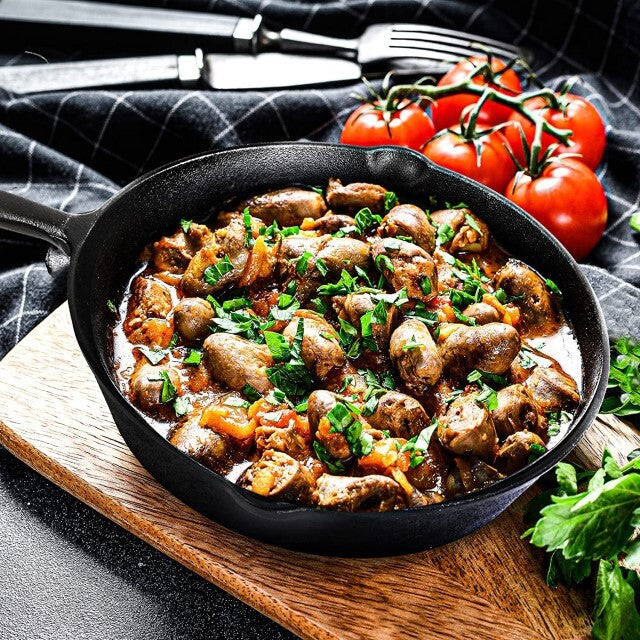 Happiness CAST IRON SET - 3 Versatile pans with 2 durable glass lids  - Pre Seasoned