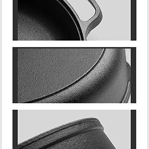 Happiness CAST IRON COOKING PAN 33cm x 9cm with glass lid