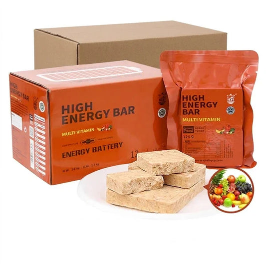 1 CASE - High Energy Bar - 9 Boxes x 12pcs - Exp. Date 2044 - MULTI VITAMIN
