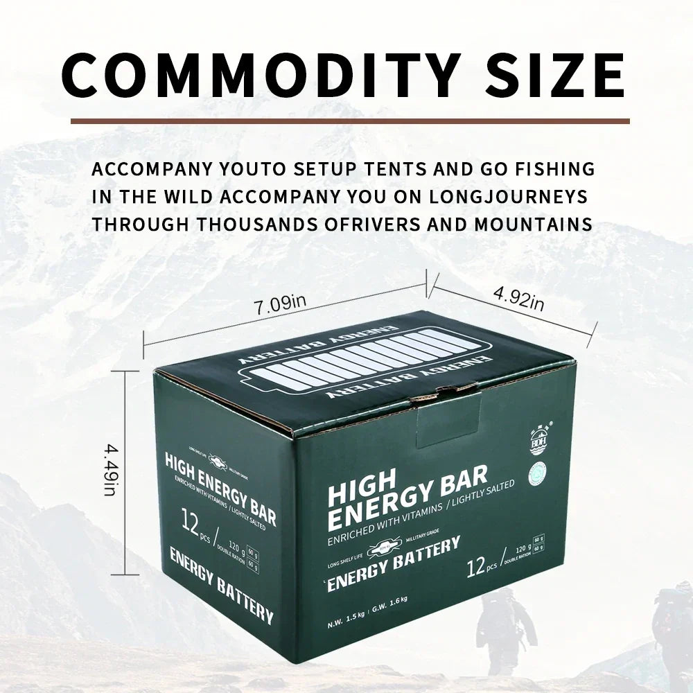 High Energy Bar 120g x 12pcs (1 Box) - Exp. Date April 2045 - SALTY