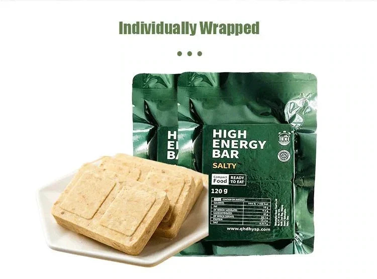 High Energy Bar 120g - Exp. Date  April 2045 - SALTY