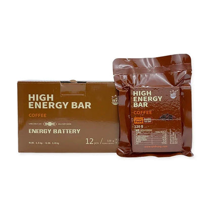HIGH ENERGY BAR - coffee (120g x 12pcs - 1box) Exp. October 2043 - Gives rapid energy source!