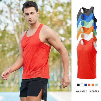 Sportex Ultra Light 61G Seamless Quick Dry Running Singlet for Men & Women - RED